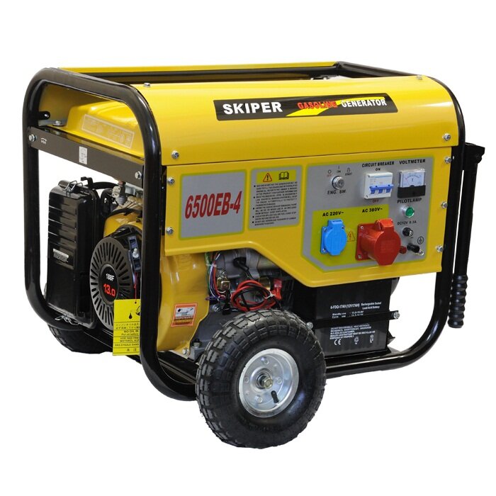 Бензогенератор (электростанция) Skiper LT6500EB-4
