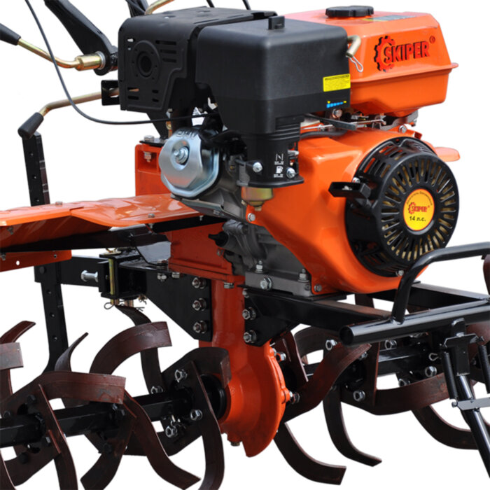 Культиватор бензиновый Skiper SK-1400 (с колесами 5.00-12) 